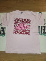 PINK GLITTLER LOVE OF LADY MONEY