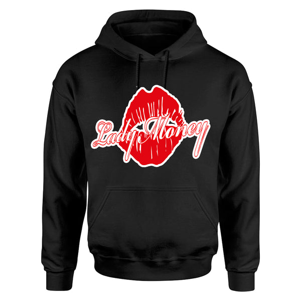 CLASSIC MONEY LIPS HOODIE (BLACK/RED)