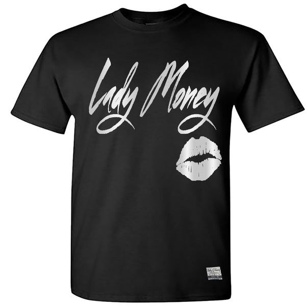 PRETTY LIPS MONEY (BLACK/SLIVER FOIL)